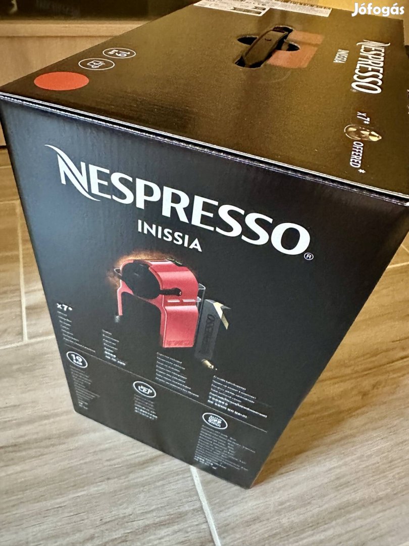 Vadonatúj Nespresso Inissia kávégép, 2 év garanciával 