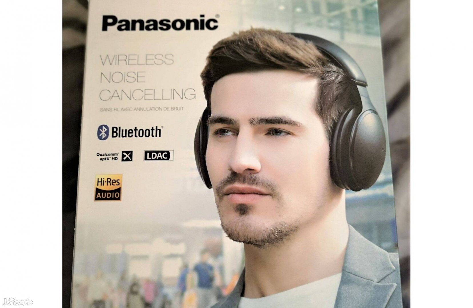 Vadonatúj Panasonic Bluetooth fejhallgató, aktív zajszűrő, garancia