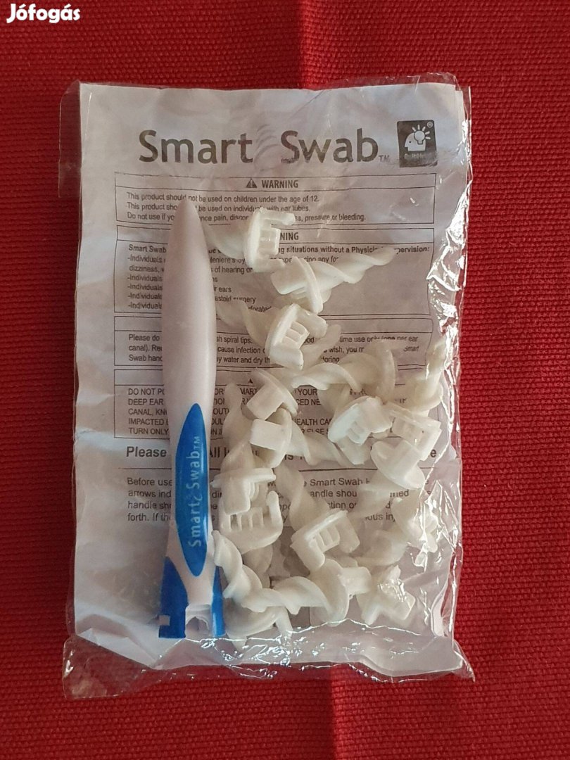 Vadonatúj Smart Swab fültisztító szett 16 db cserélhető szilikon fejje