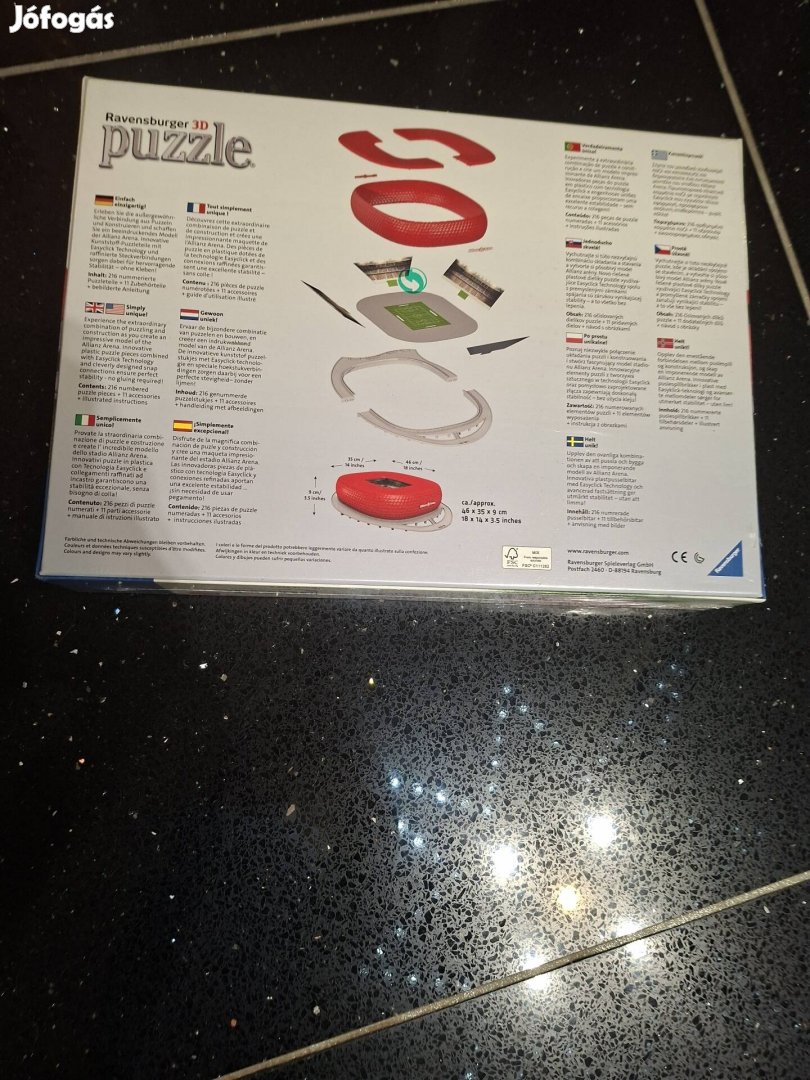 Vadonatúj, Puzzle,3D-s Bayern Müchen stadion