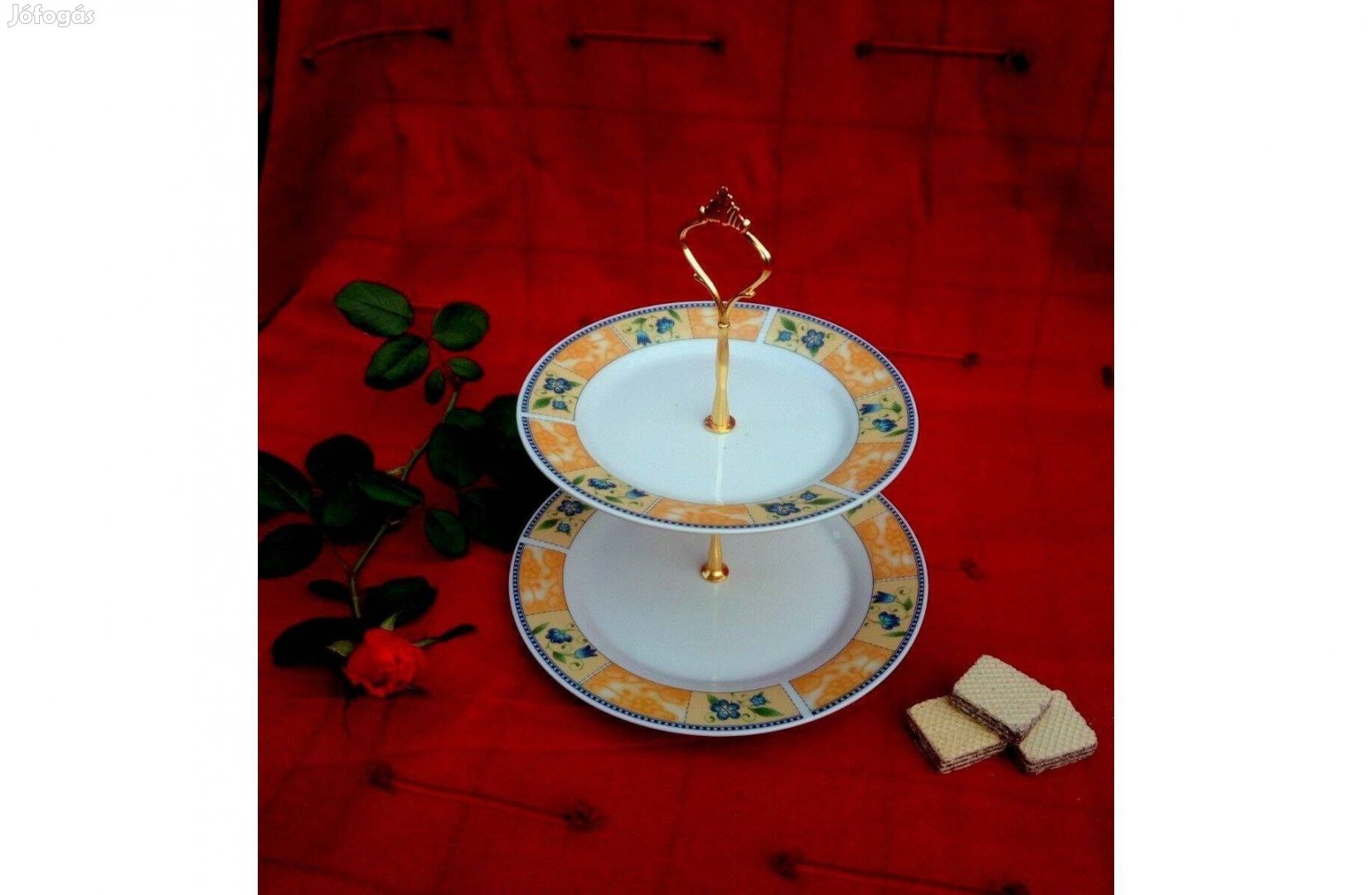 Vadonatúj ! Porcelán süteménykínáló