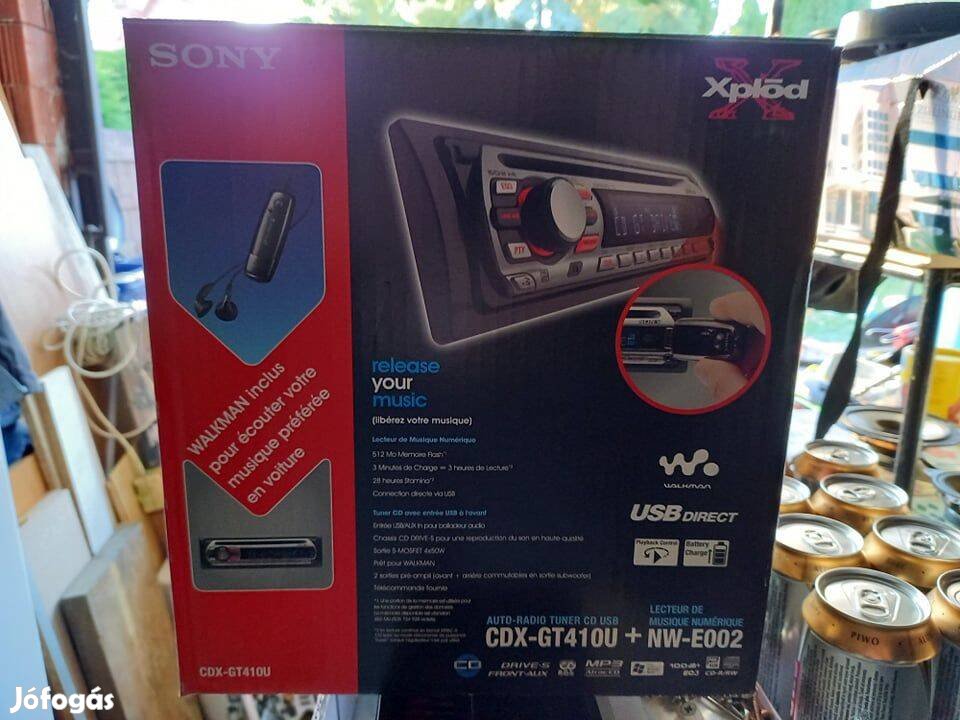 Vadonatúj!! Sony autórádió leírással, dobozával