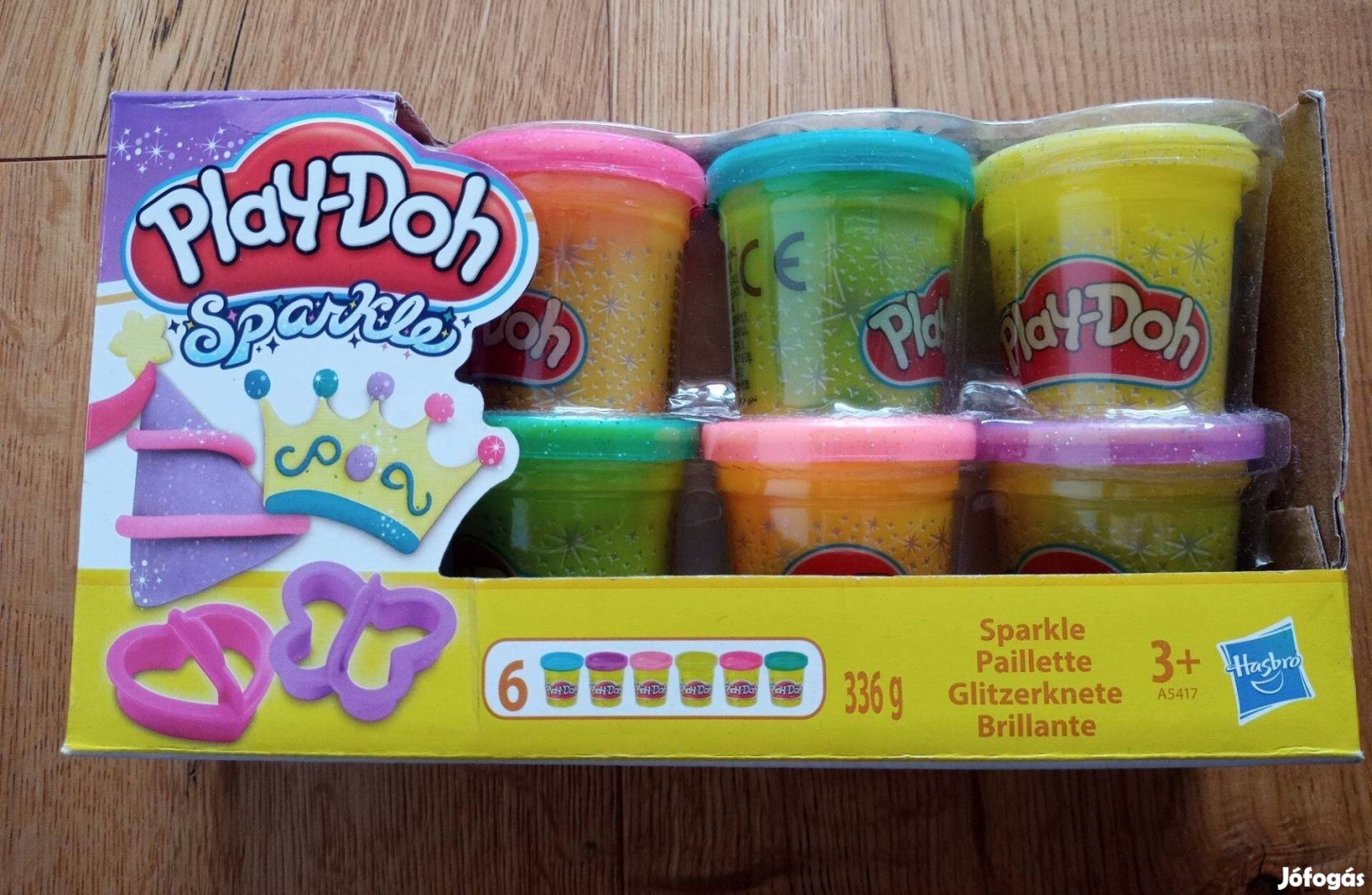 Vadonatúj, bontatlan Play-Doh csillámos gyurmakészlet