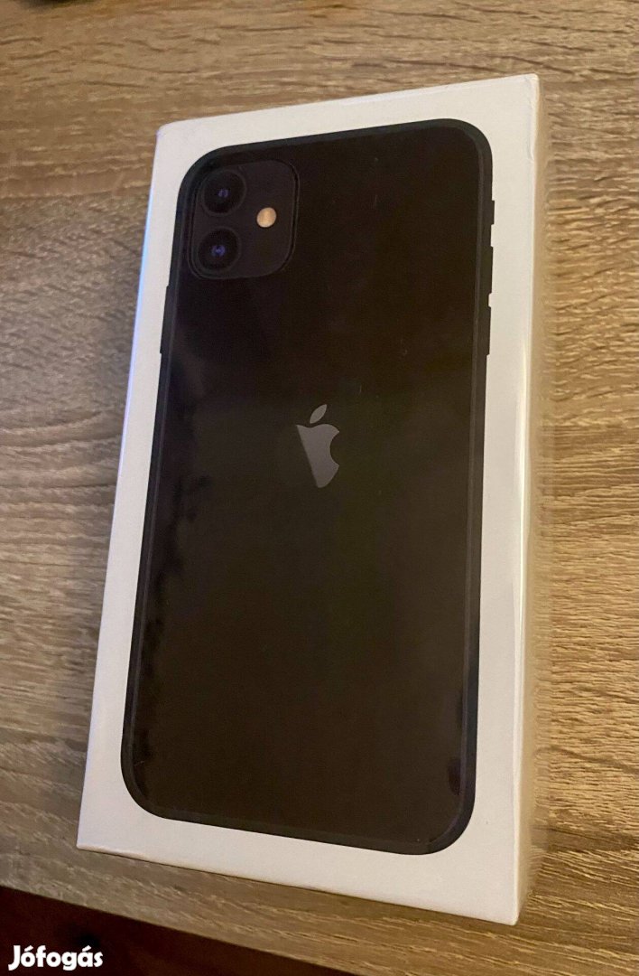 Vadonatúj, bontatlan iphone 11 - 128 GB, Fekete, Független