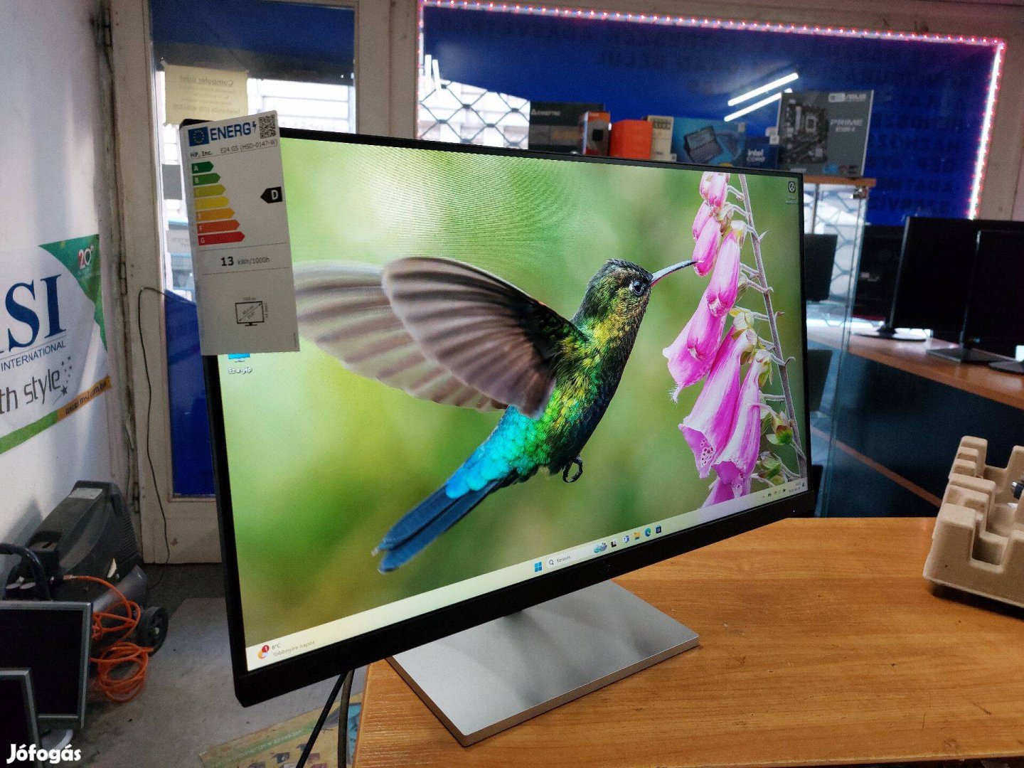 Vadonatúj, dobozos számlás HP E24 G5 FHD IPS monitor Féláron!