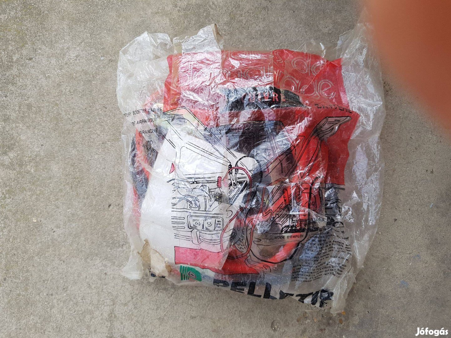 Vadonatúj autó kocsi inditó kábel bikakábel 2,5m hosszú, 120A