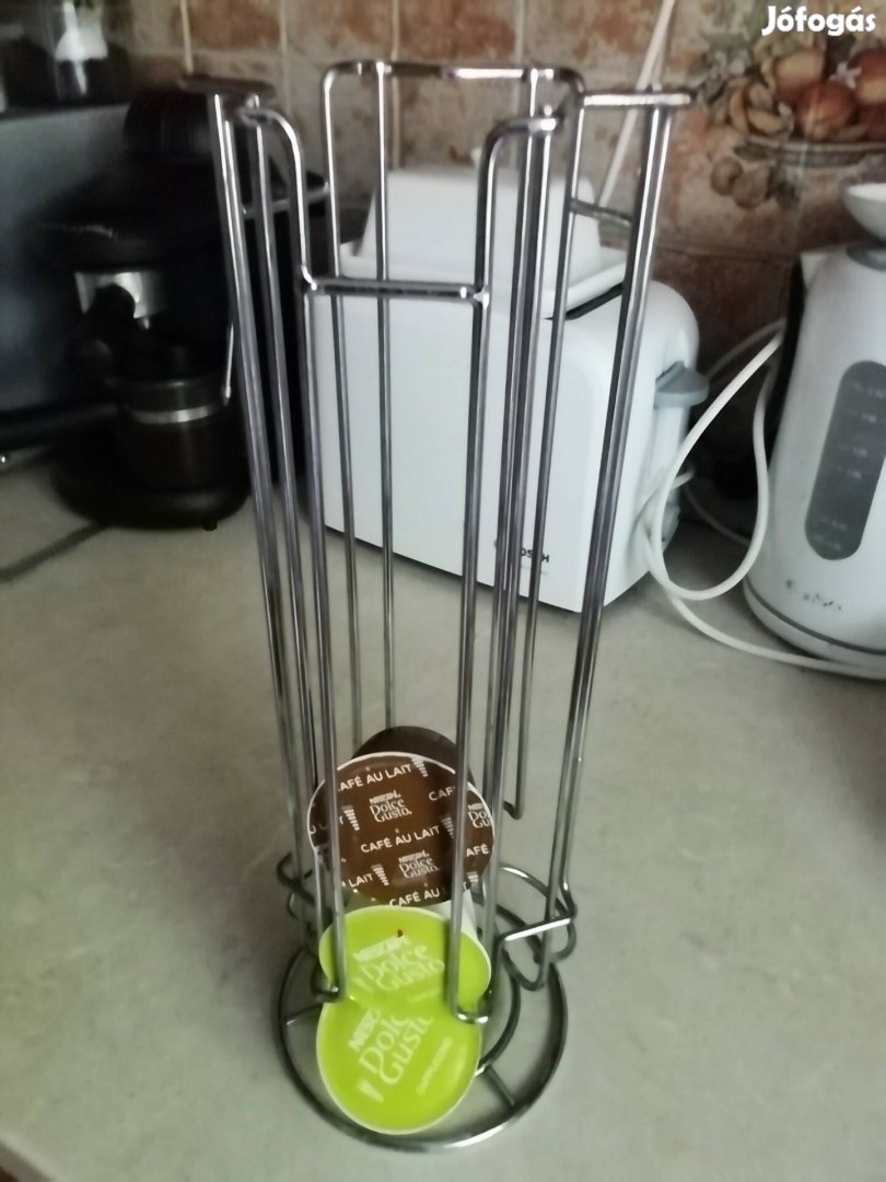 Vadonatúj inox kapszula tartó, rozsdamentes kávékapszula tartó