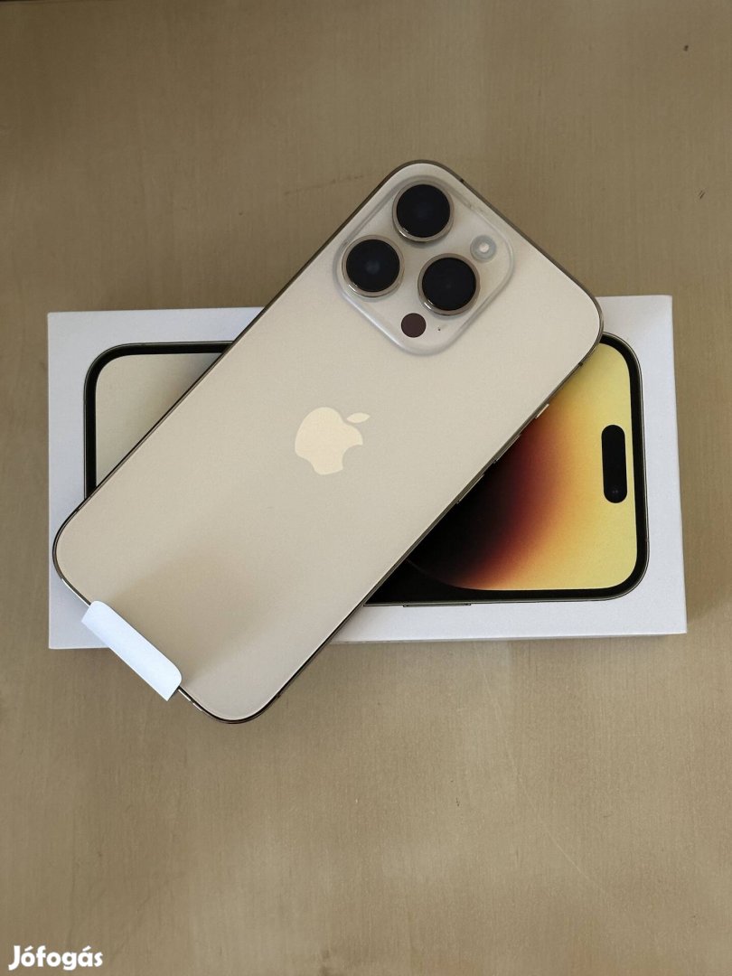 Vadonatúj iphone 14 Pro 512GB gold Kártyafüggetlen! Garancia