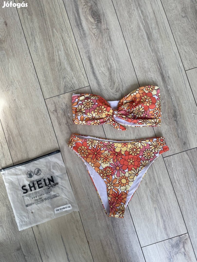 Vadonatúj virágos hippie Shein bikini fürdőruha
