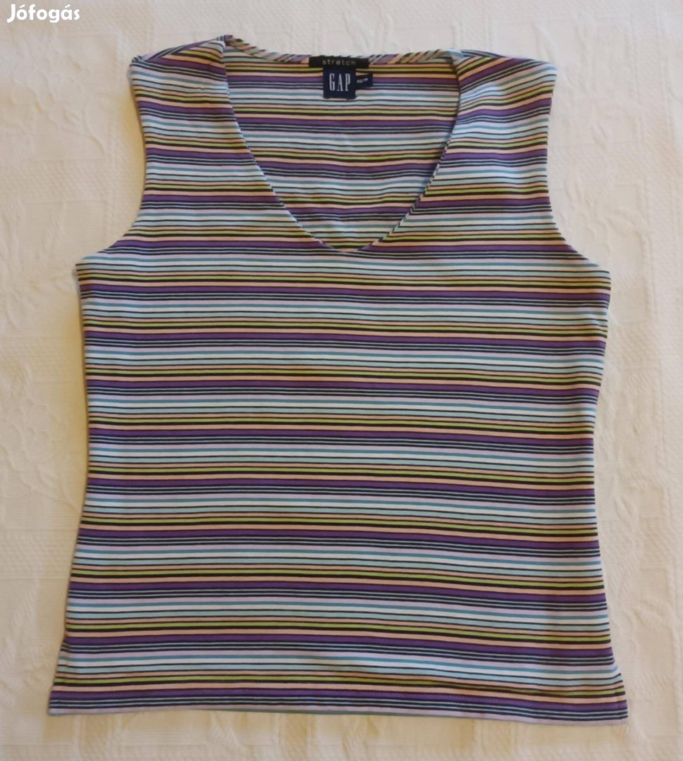 Vagány GAP Újjatlan Színes Stetch Női Póló Felső XS méret