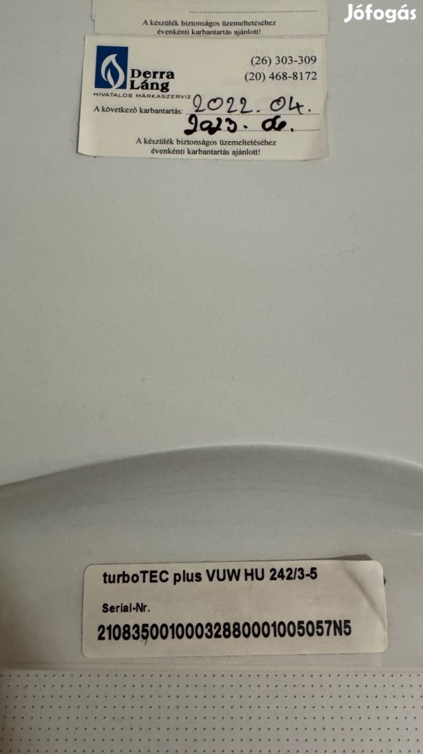 Vaillant kombi cirkó 24kW turbotec plus