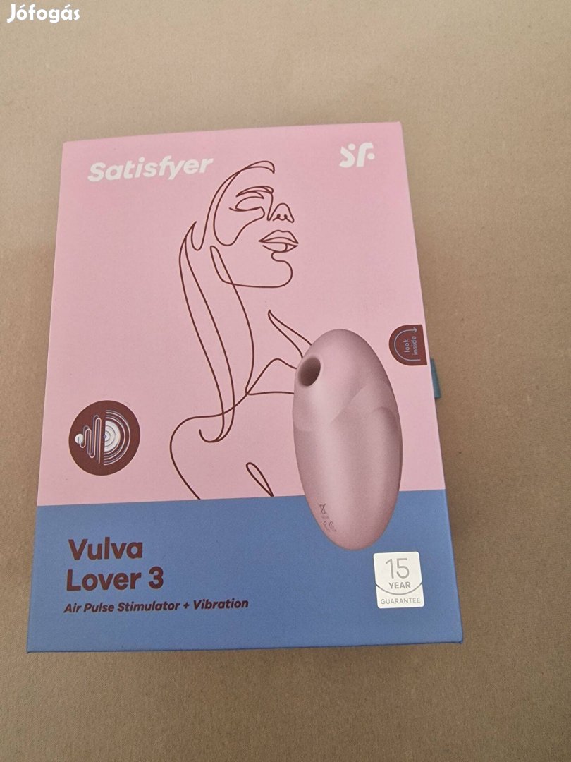 Vákuum csikló stimulátor, rózsaszín Satisfyer Új Vulva Lover 3