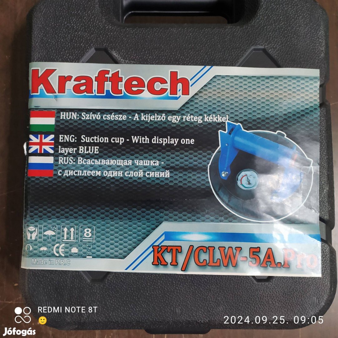 Vákuumos csempe és üvegfogó