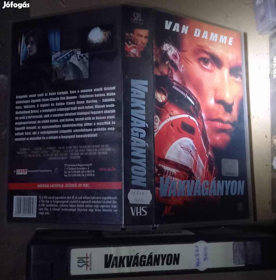 Vakvágányon - akció vhs - Jean- Claude van Damme