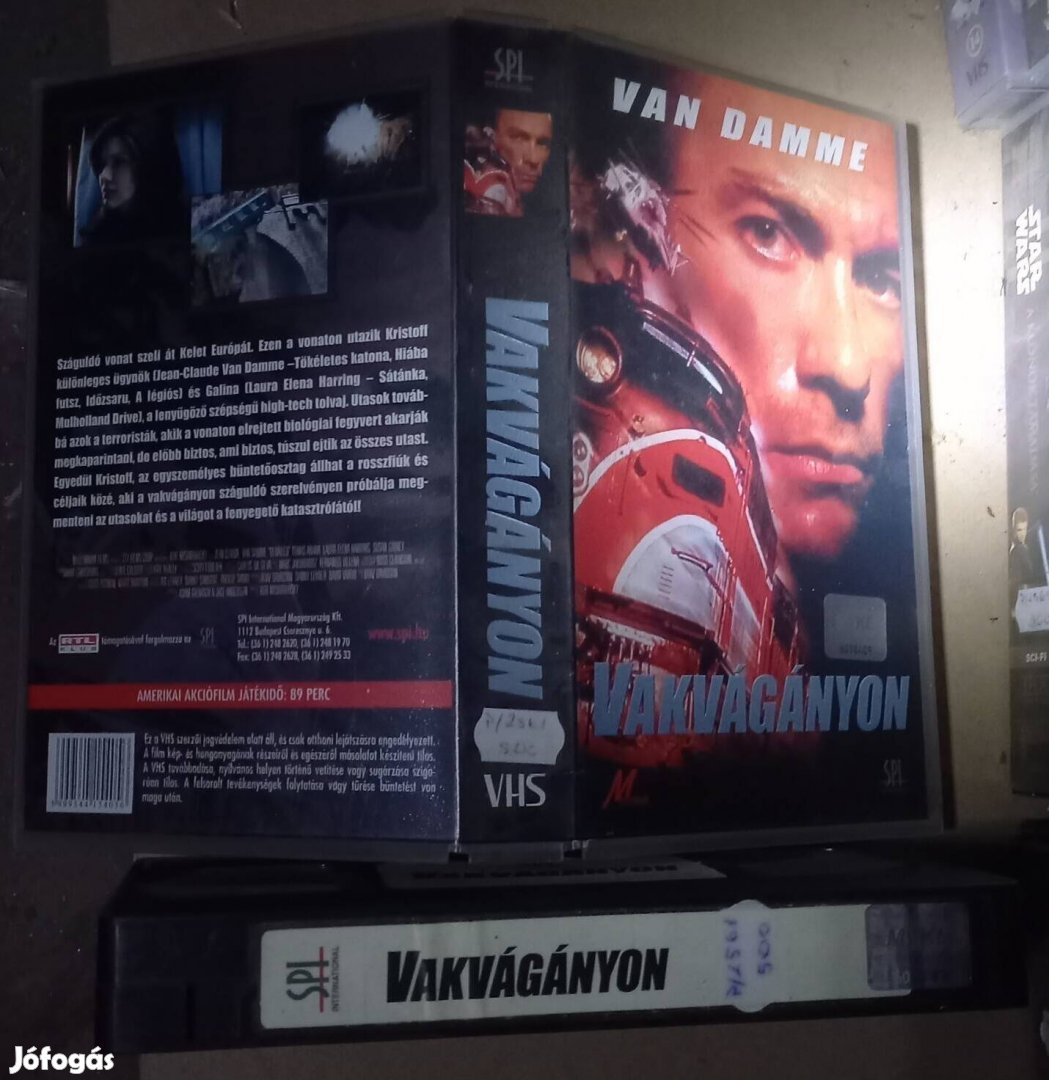 Vakvágányon - akció vhs - Van Damme