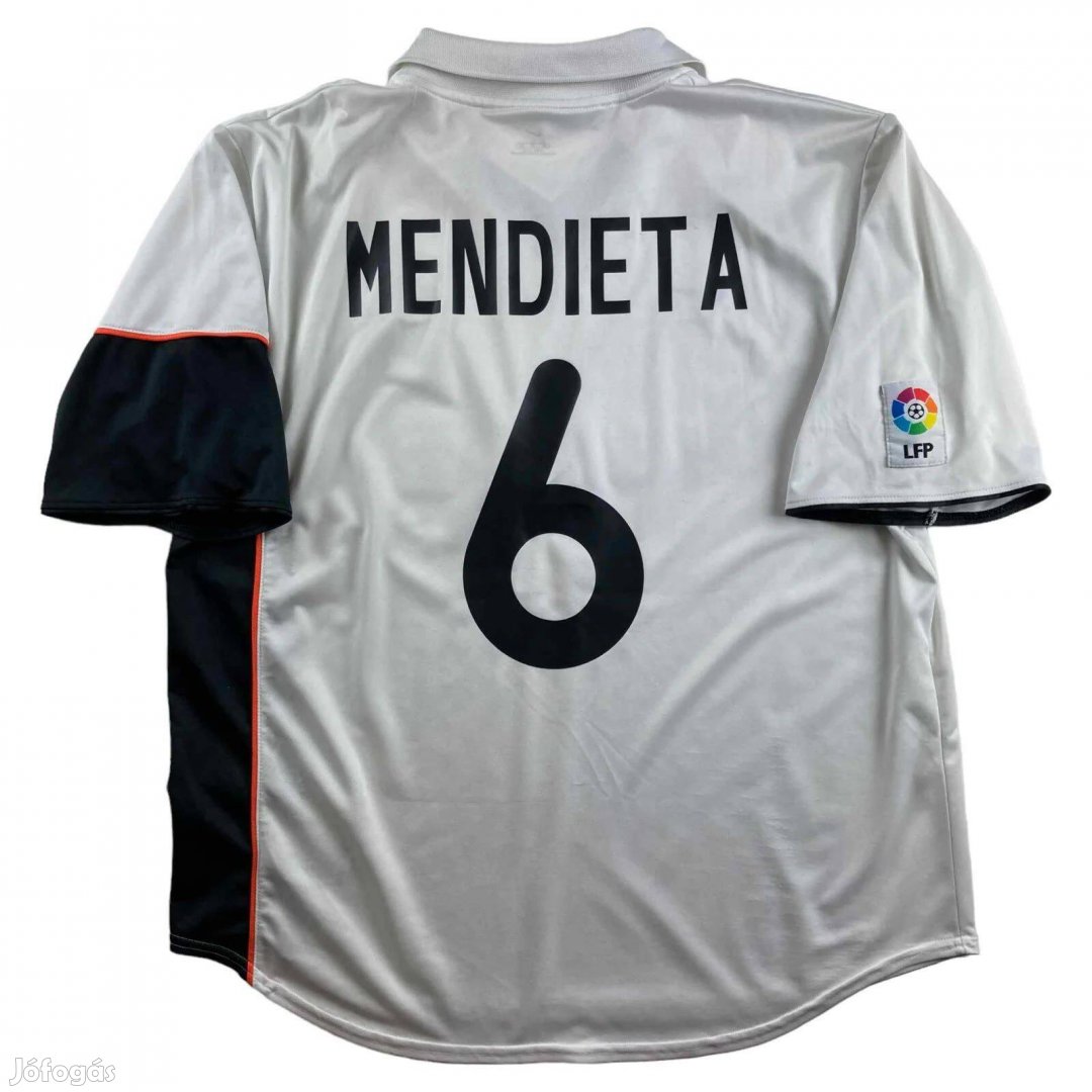 Valencia 2001-02 Nike hazai Gaizka Mendieta foci mez XL-es