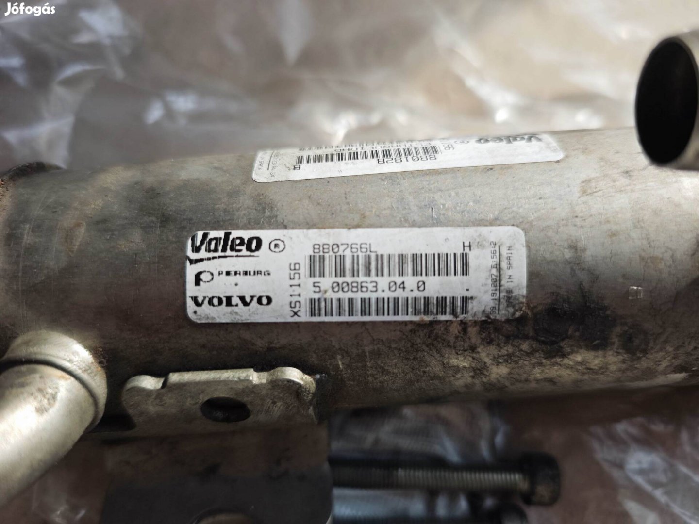 Valeo 8801828  Volvo 880760L P3 V70 S80 2.4 D5 EGR hűtő