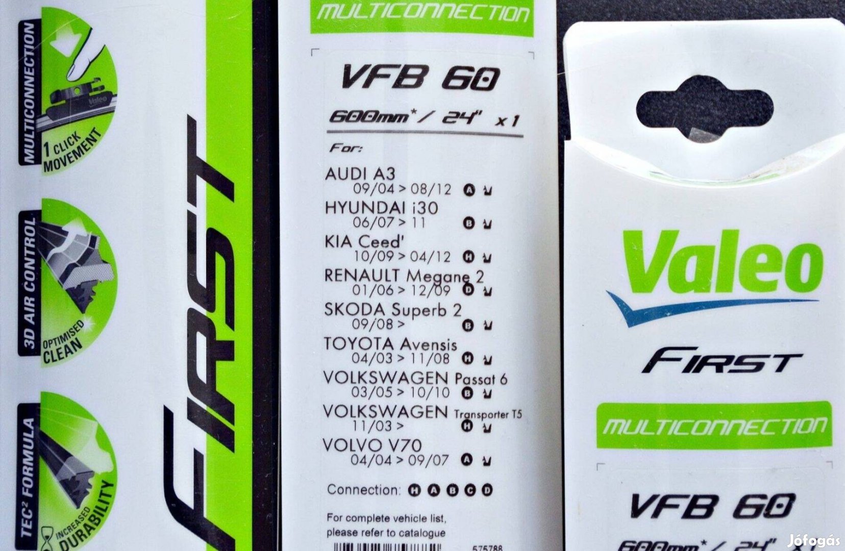 Valeo ablaktörlő lapát 600 mm - VFB 60 Cikkszám: 575788