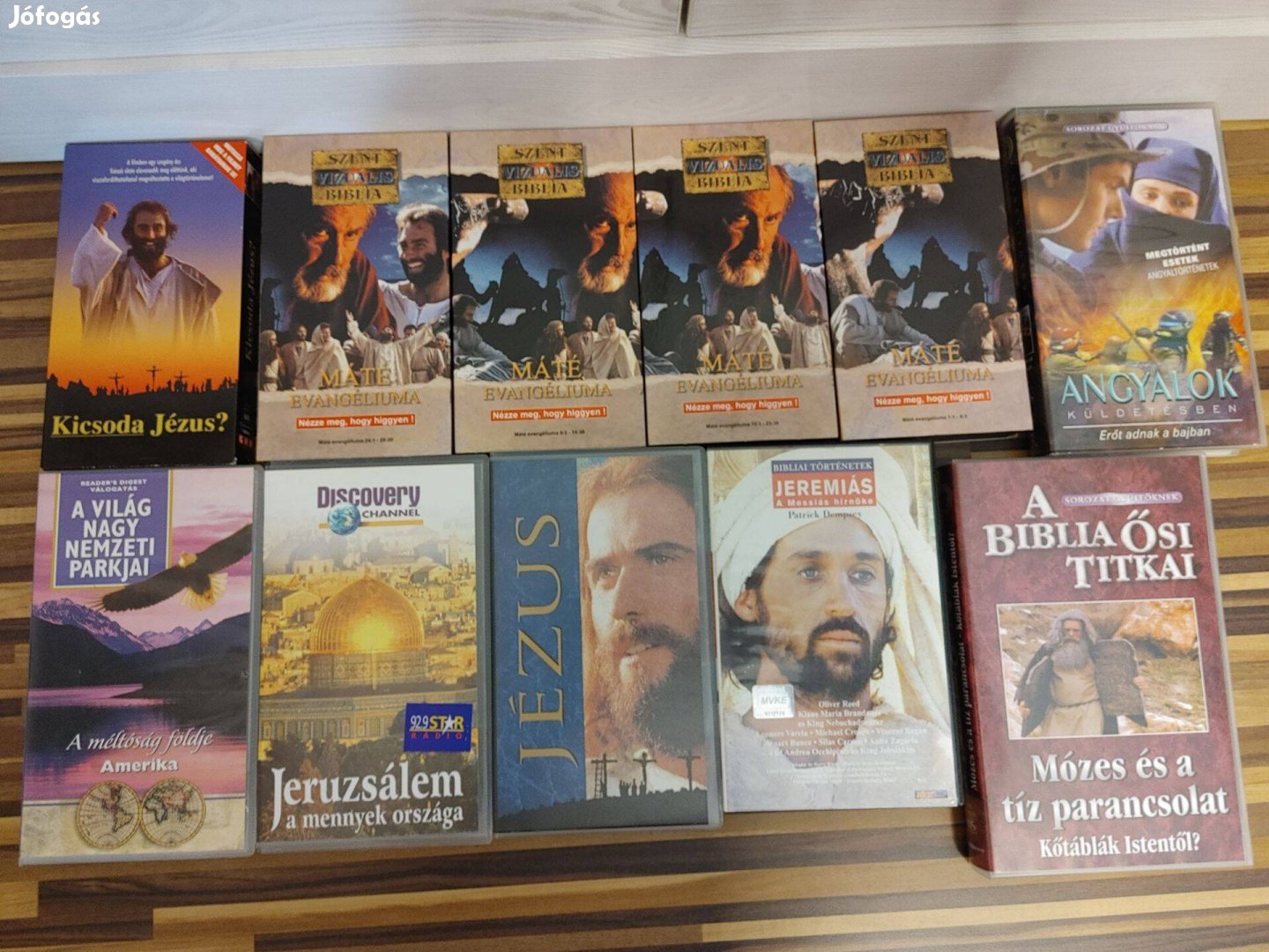 Vallási VHs filmek Biblia anygalok Jeruzsálem Jézus