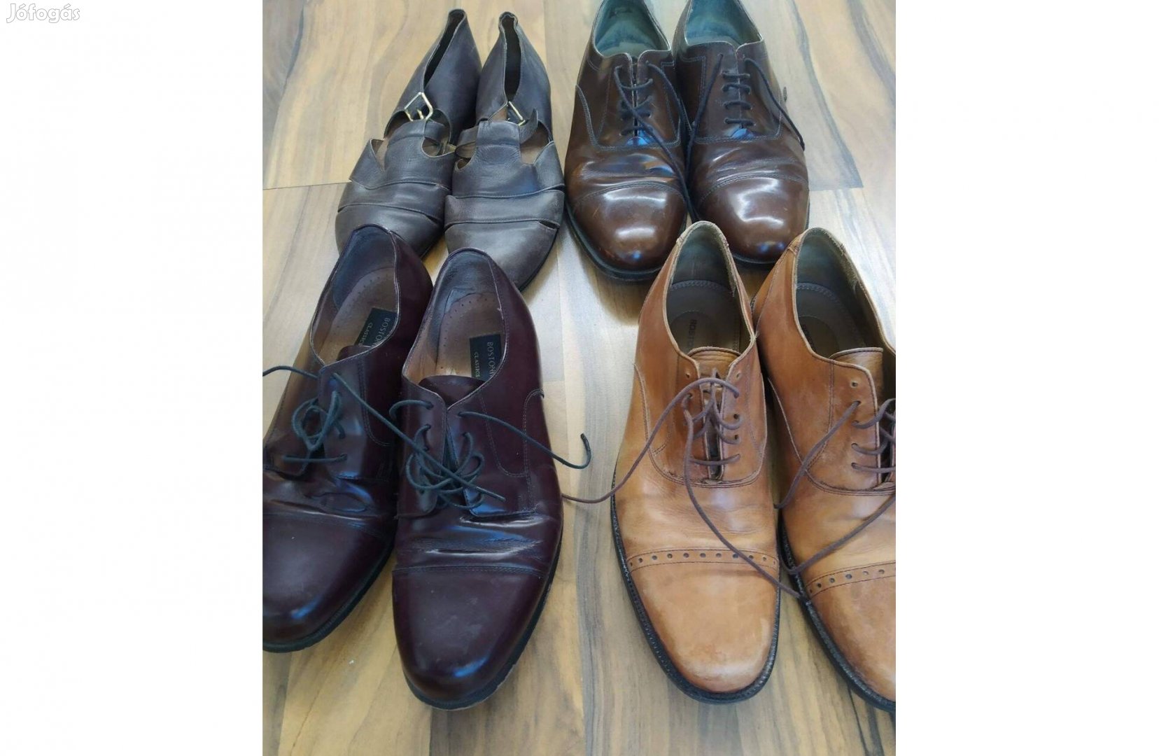 Valódi Luxus bőr cipő / talp -Genuine leather Bostonian Clarks Manel's