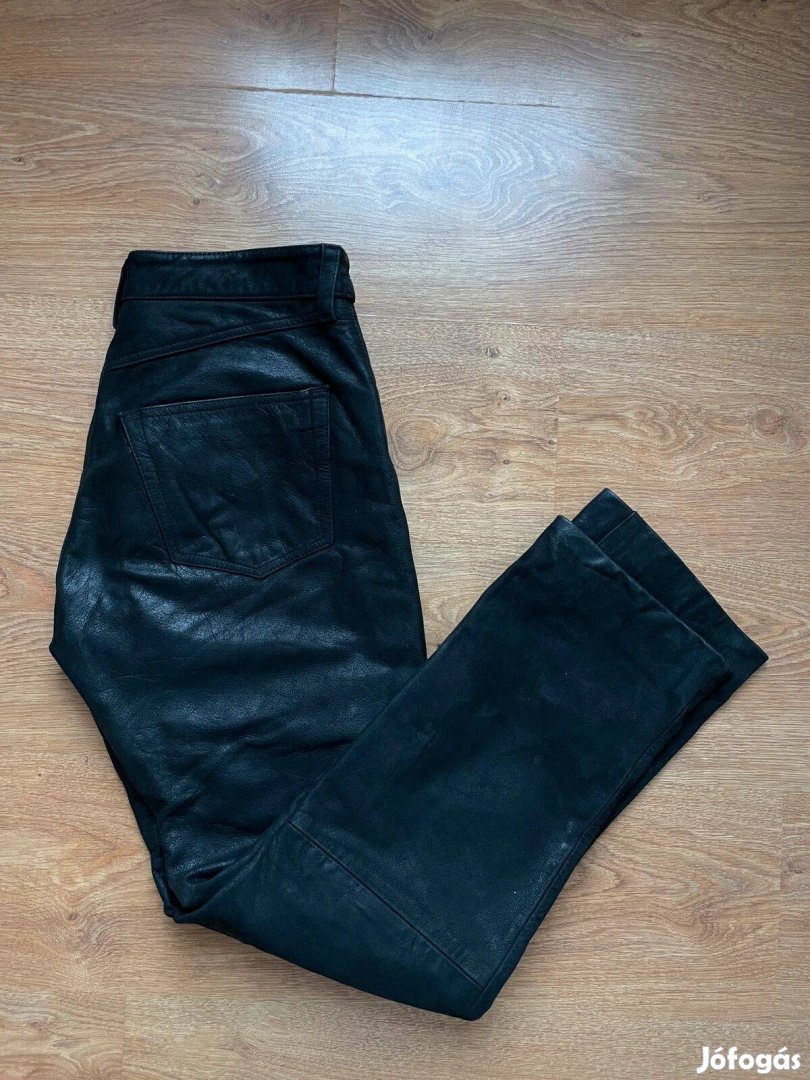 Valódi bőr fekete hosszú nadrág Genuine leather black long pants