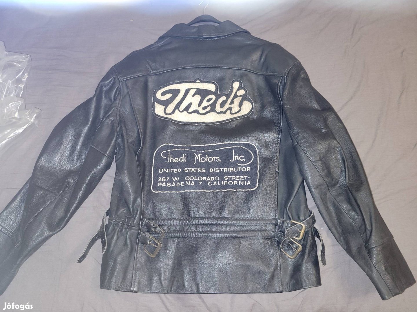 Valódi bőr kabát dzseki motoros