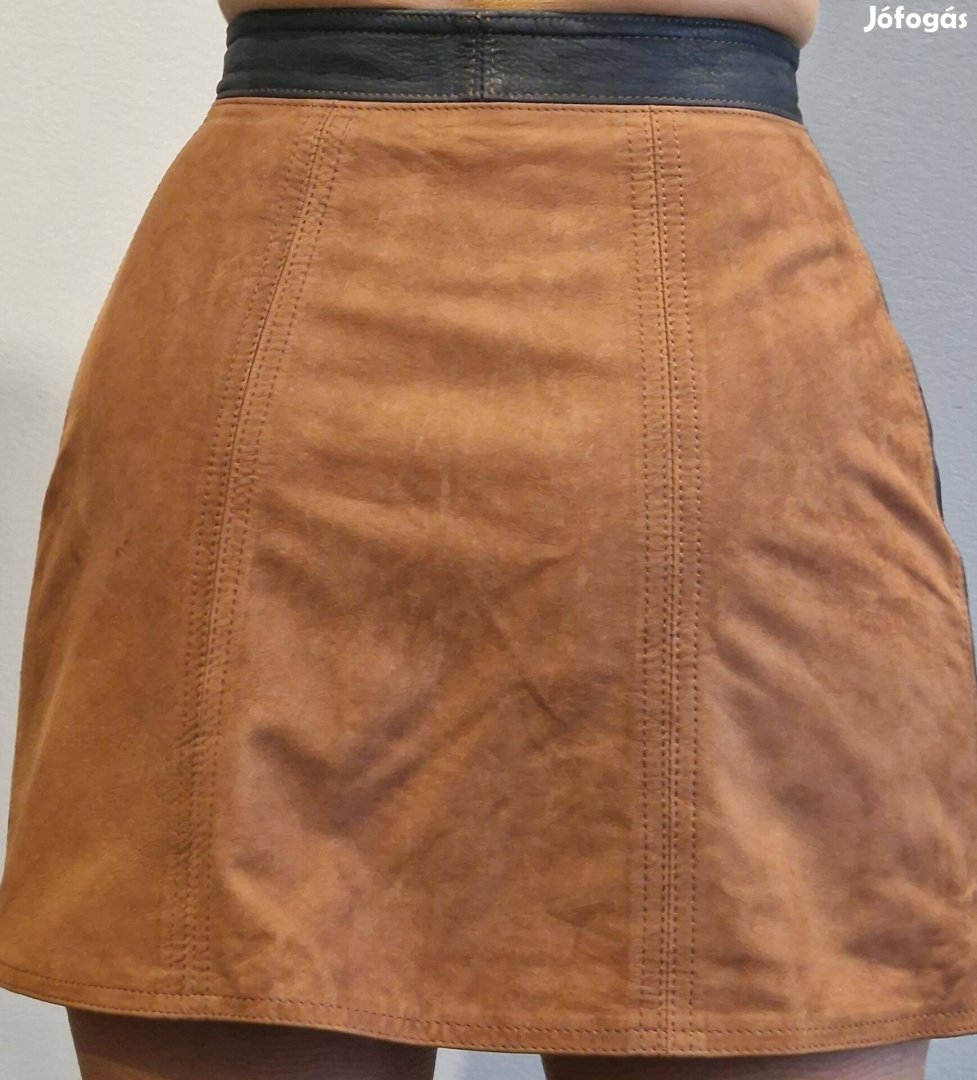 Valódi bőr miniszoknya, S méretben eladó