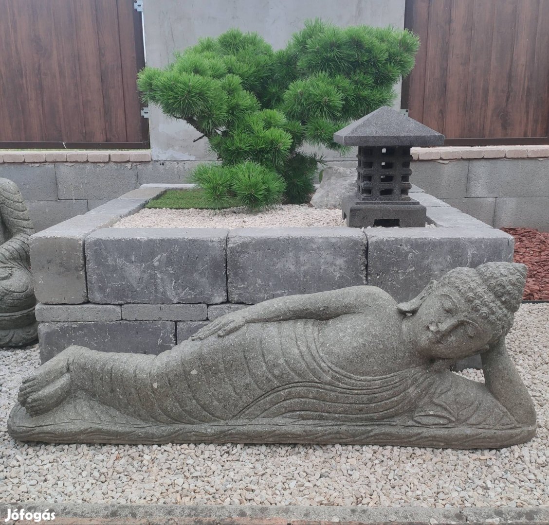 Valódi kő fekvő Buddha!!!