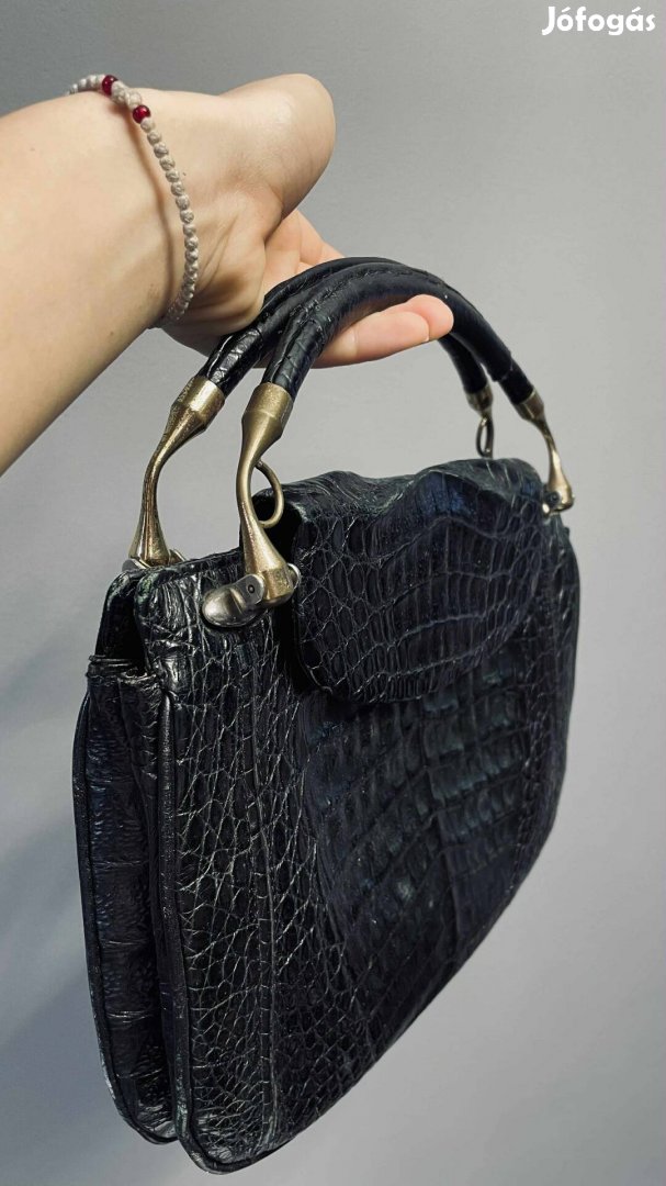 Valódi krokodilbőr kézitáska