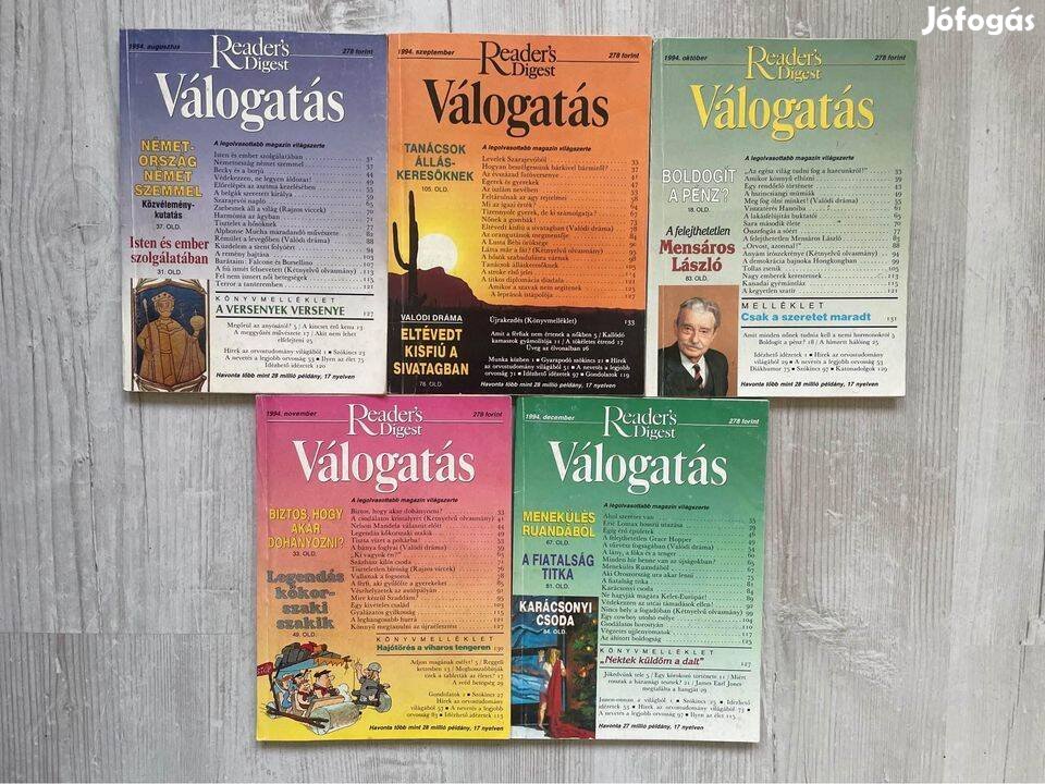 Válogatás magazinok (Readers Digest 1993-1999)