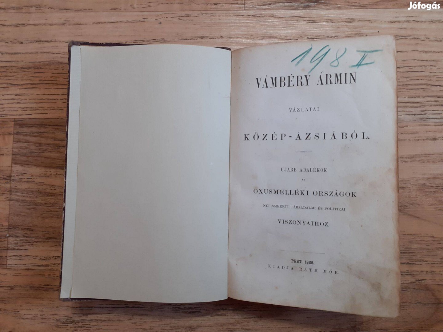 Vámbéry Ármin vázlatai Közép-Ázsiából (1868)