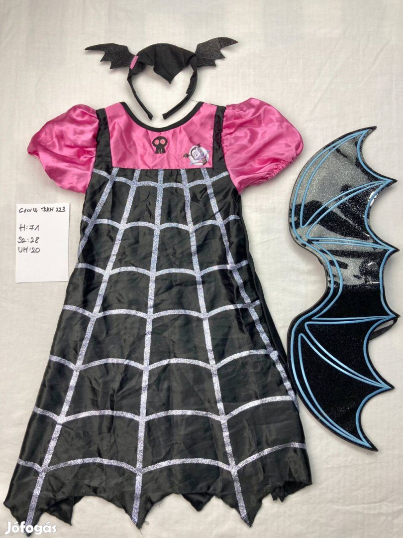 Vampirina jelmez, halloween jelmez 6-8 év Dkh223