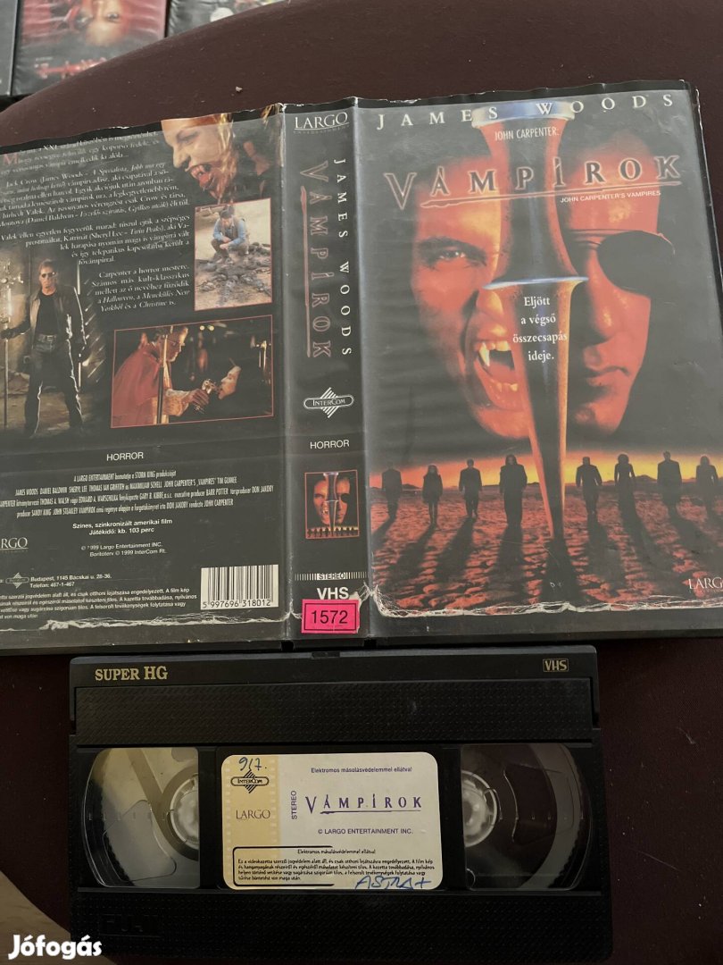Vámpírok horror vhs nagytok.