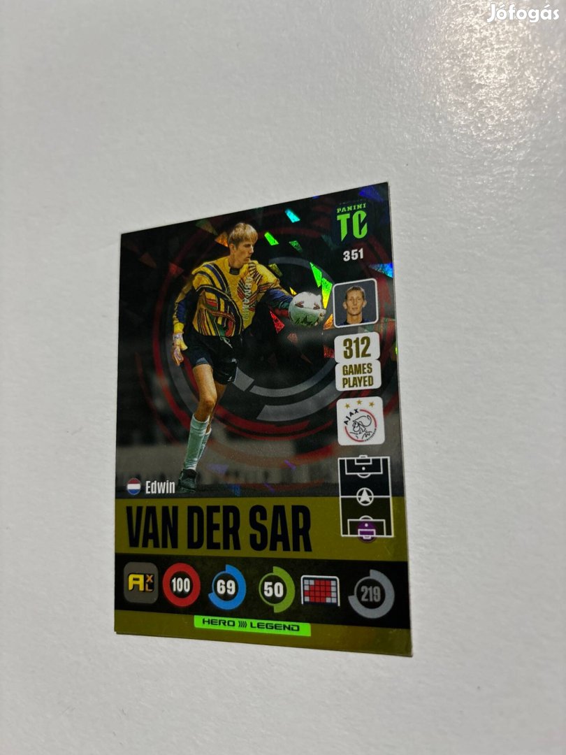 Van Der Sar legend focis kártya