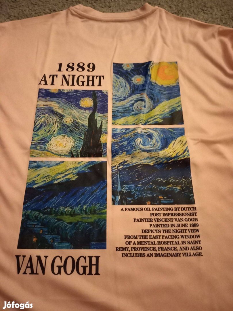 Van Gogh mintás póló új