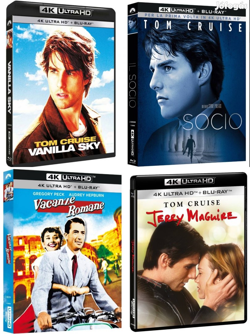 Vanília égbolt/ A cég/ Római vakáció/ Jerry Maguire 4K UHD Blu-ray