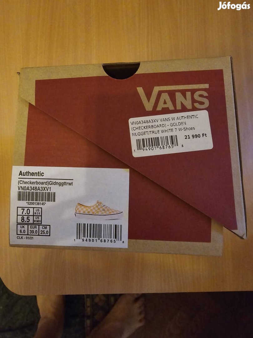 Vans női cipő vadonatúj sosem hordott