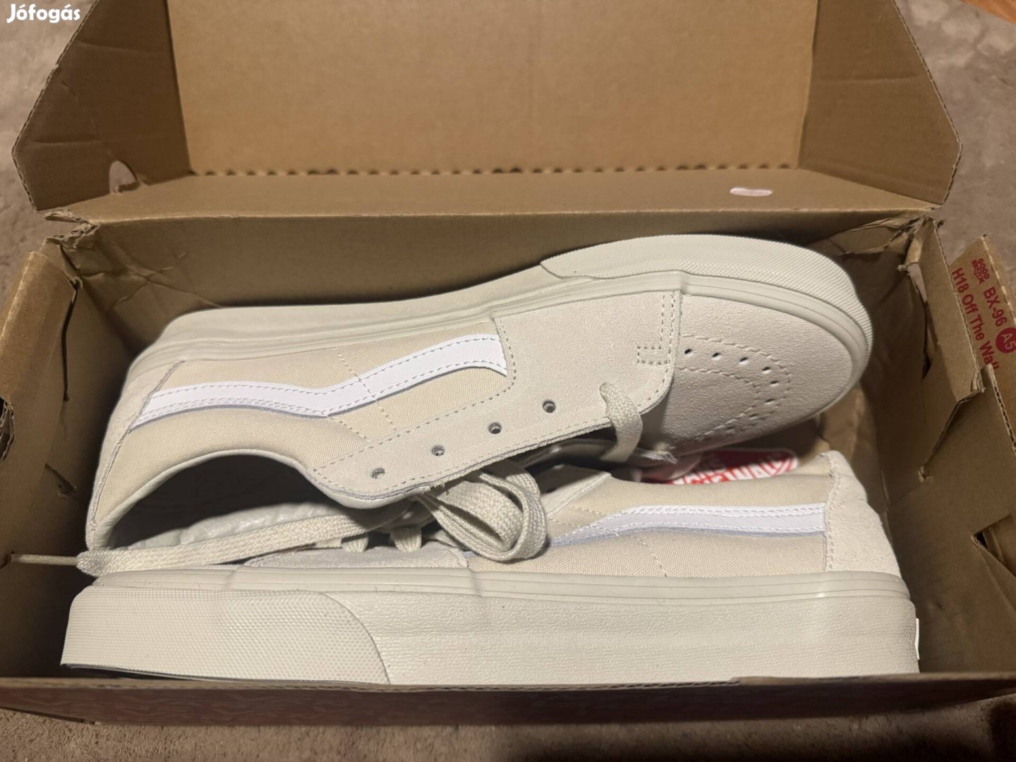 Vans sk8-low bone white 41 új cipő unisex 