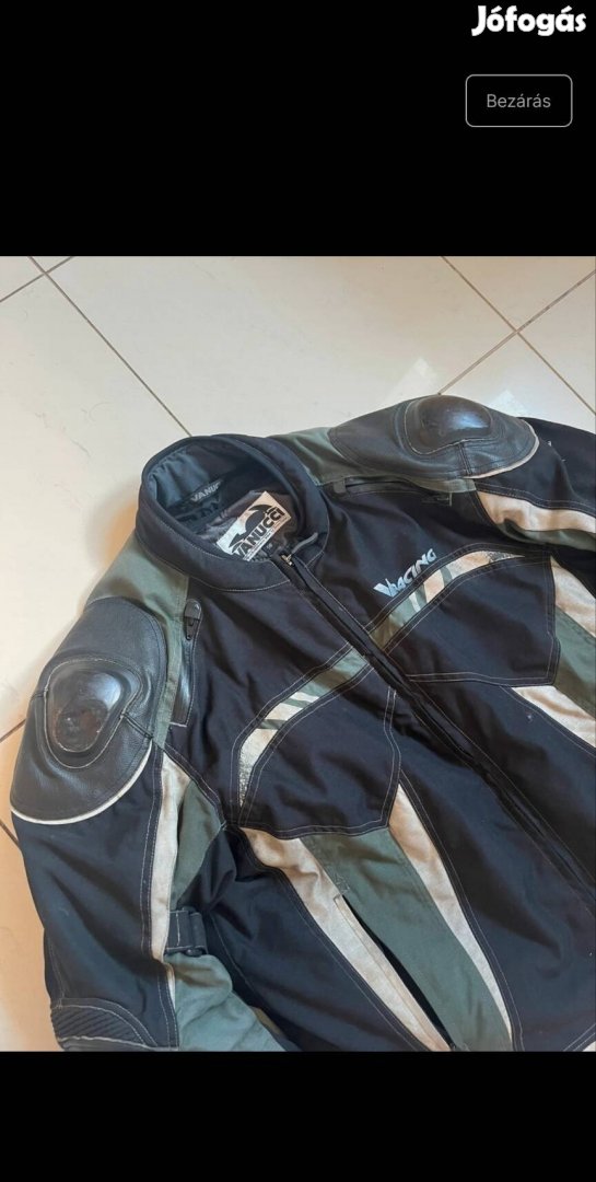 Vanucci motoros kabát ajándék kesztyűvel 