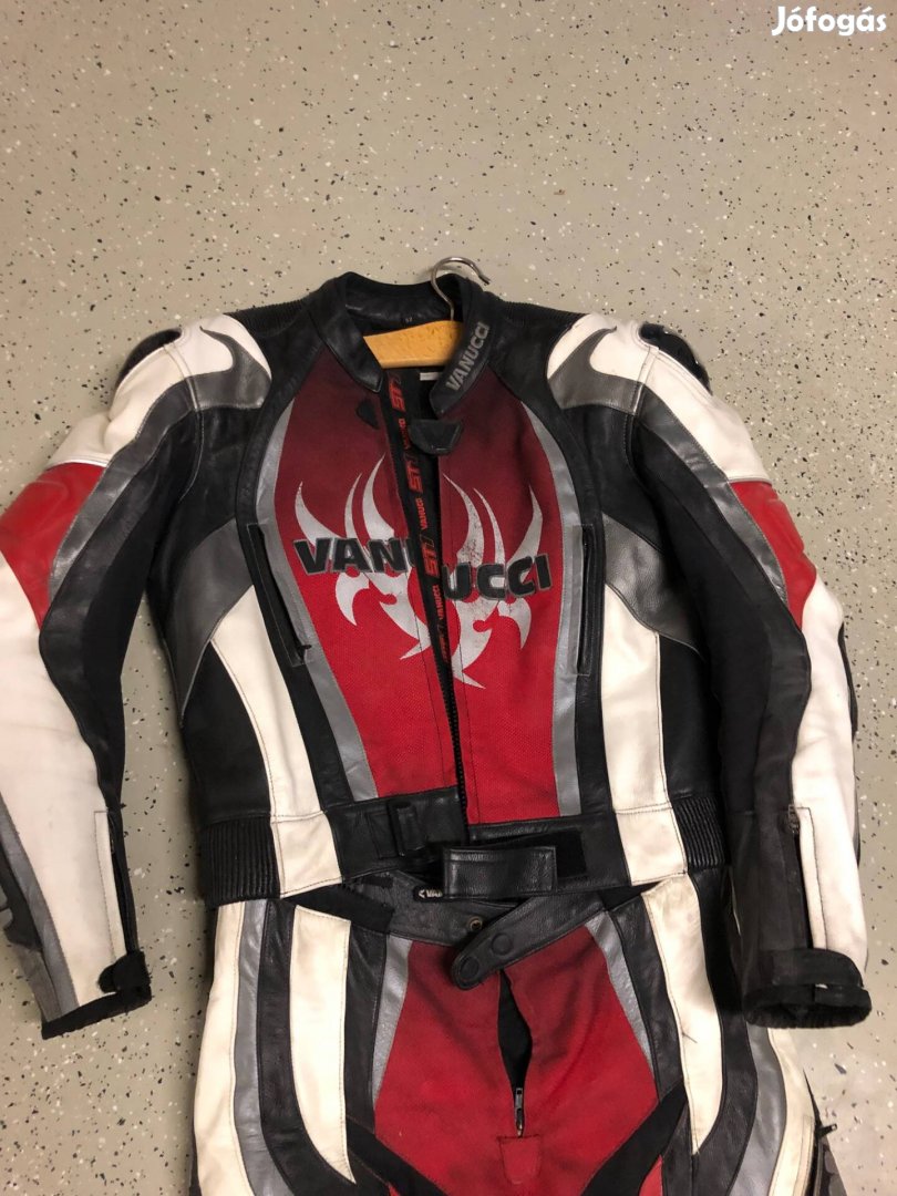 Vanucci st1 kétrészes motoros bőrruha 52-es méret Esésmentes!