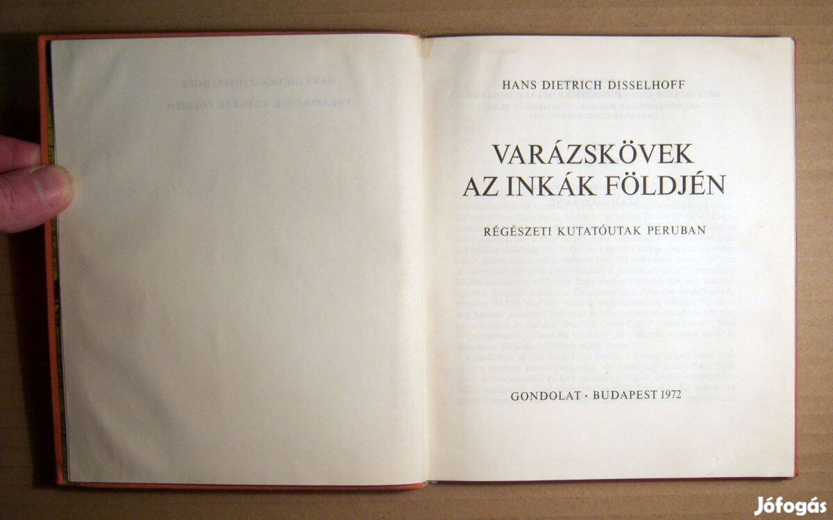 Varázskövek az Inkák Földjén (Disselhoff) 1972 (viseltes) 7kép+tartalo