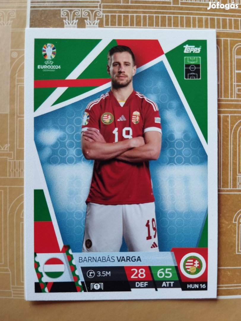 Varga Barnabás (Magyarország) Base Euro 2024 kártya
