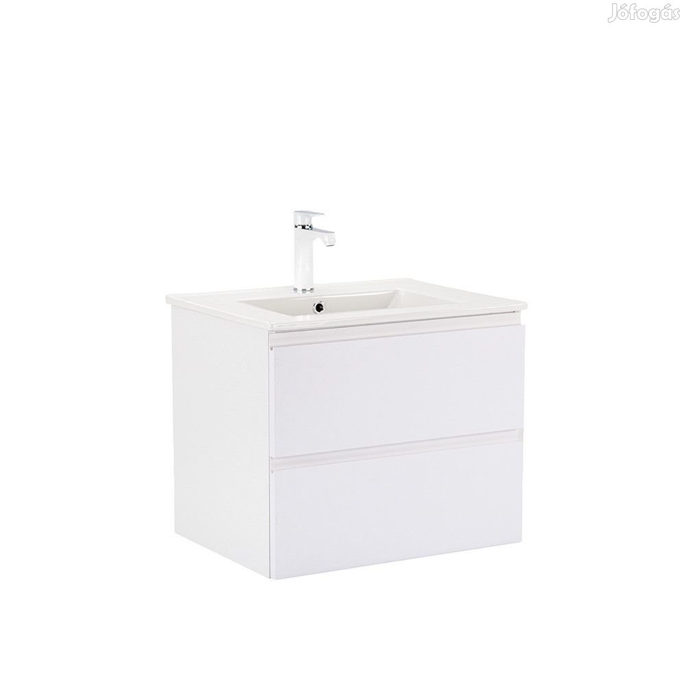 Vario Pull 60 alsó szekrény mosdóval fehér-fehér