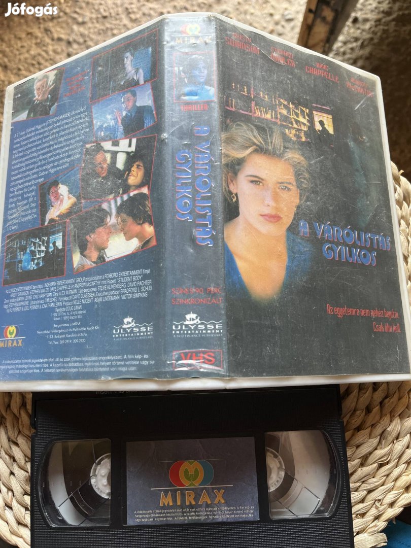 Várólistás gyilkos vhs kazetta