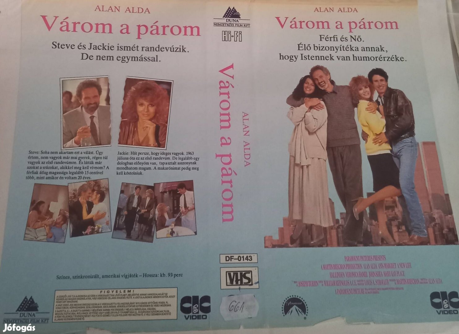 Várom a párom - vígjáték vhs - Alan Alda