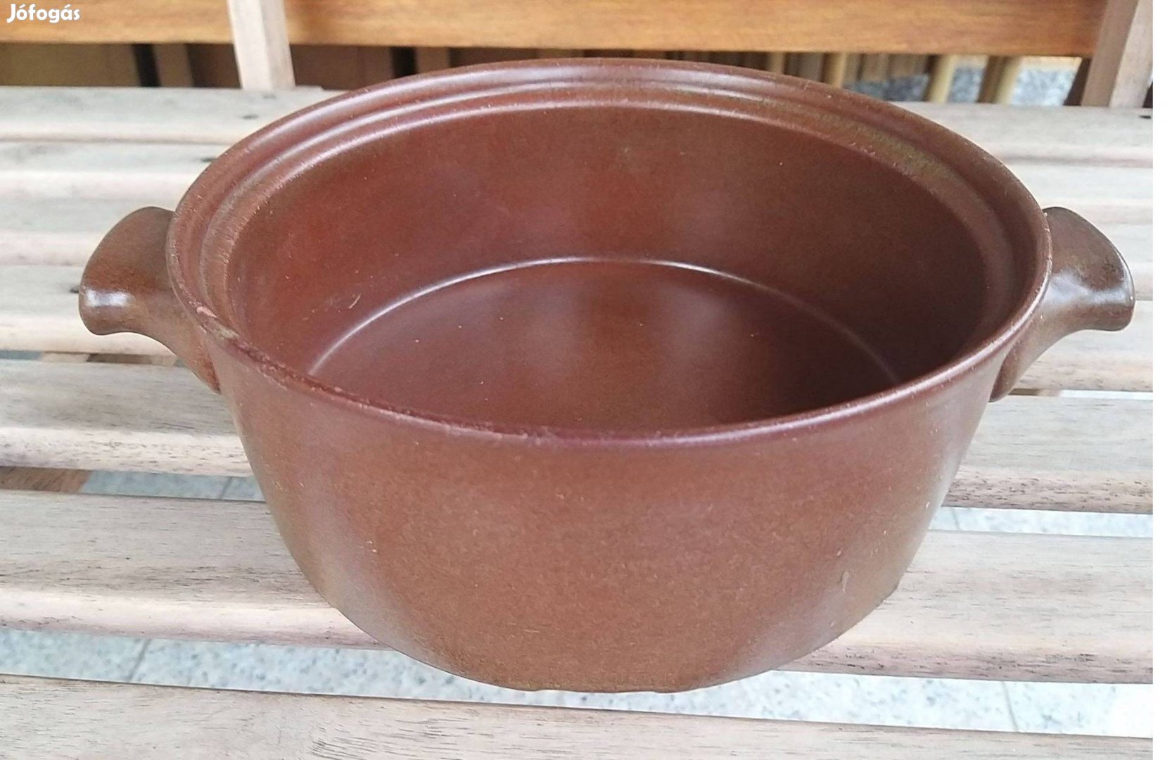 Városlődi barna, kerámia lábas