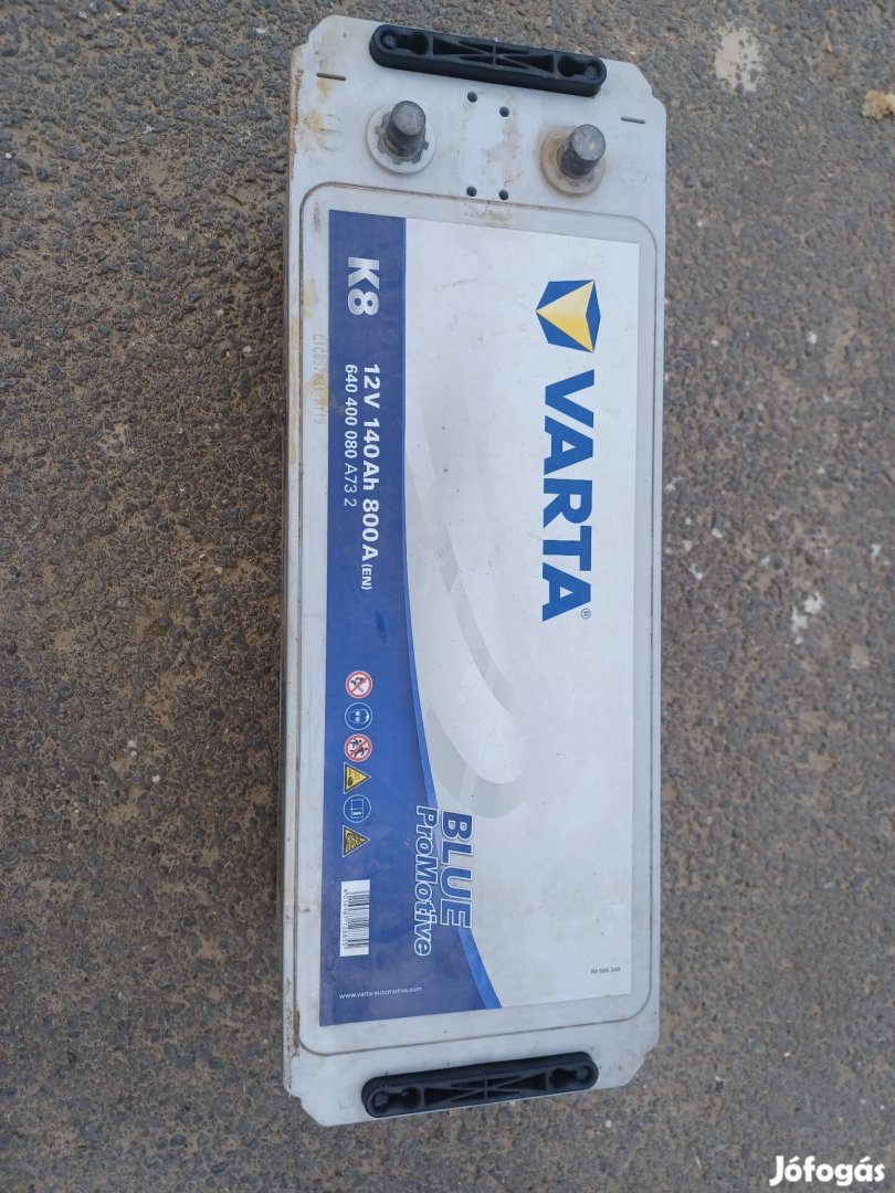 Varta 140Ah jó állapotú erős akkumulátor 