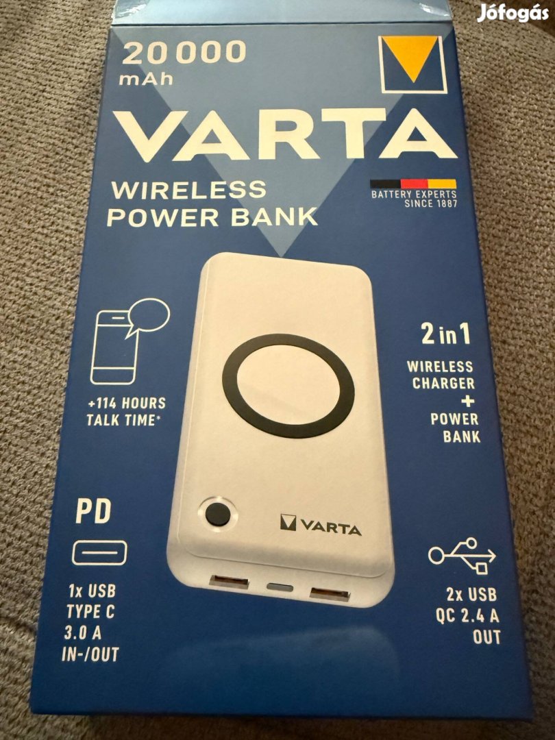 Varta 20000 mAh wireless power bank