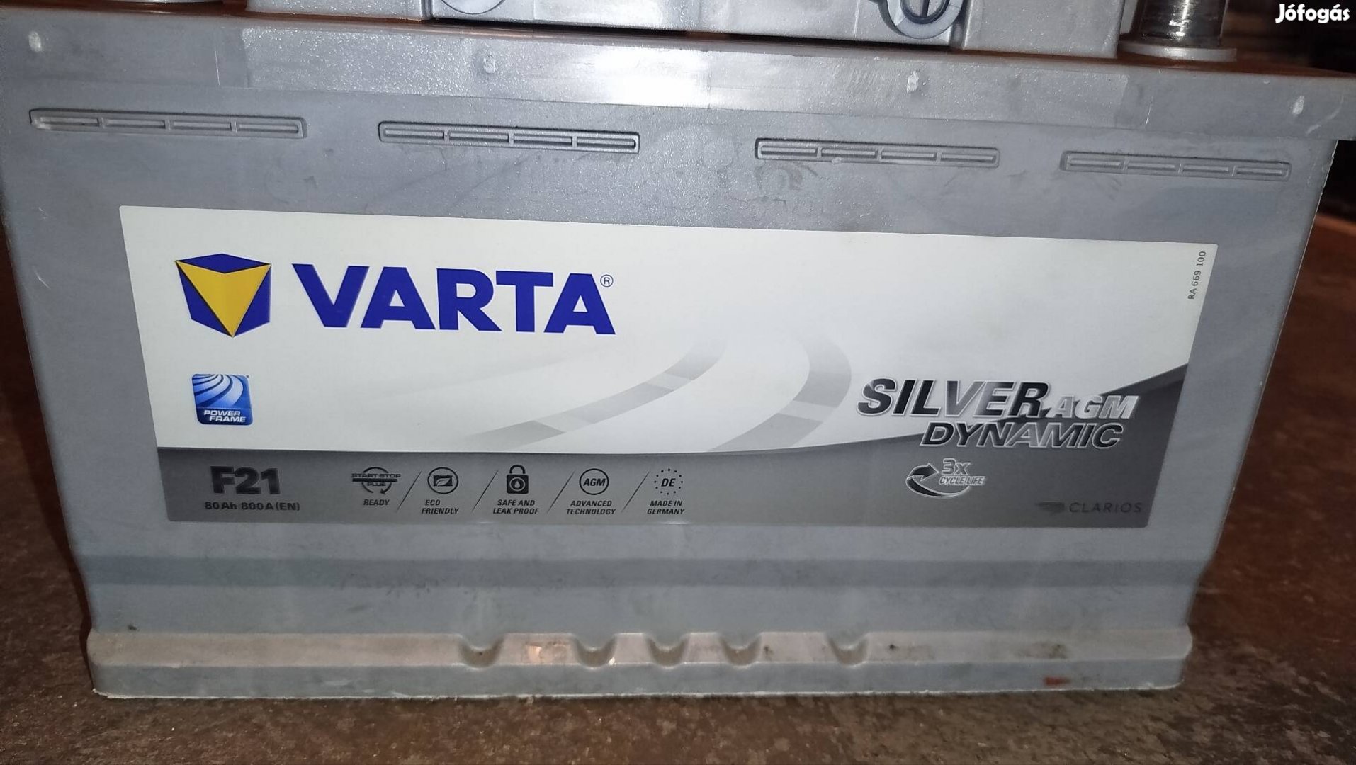 Varta 80Ah AGM akku 2020