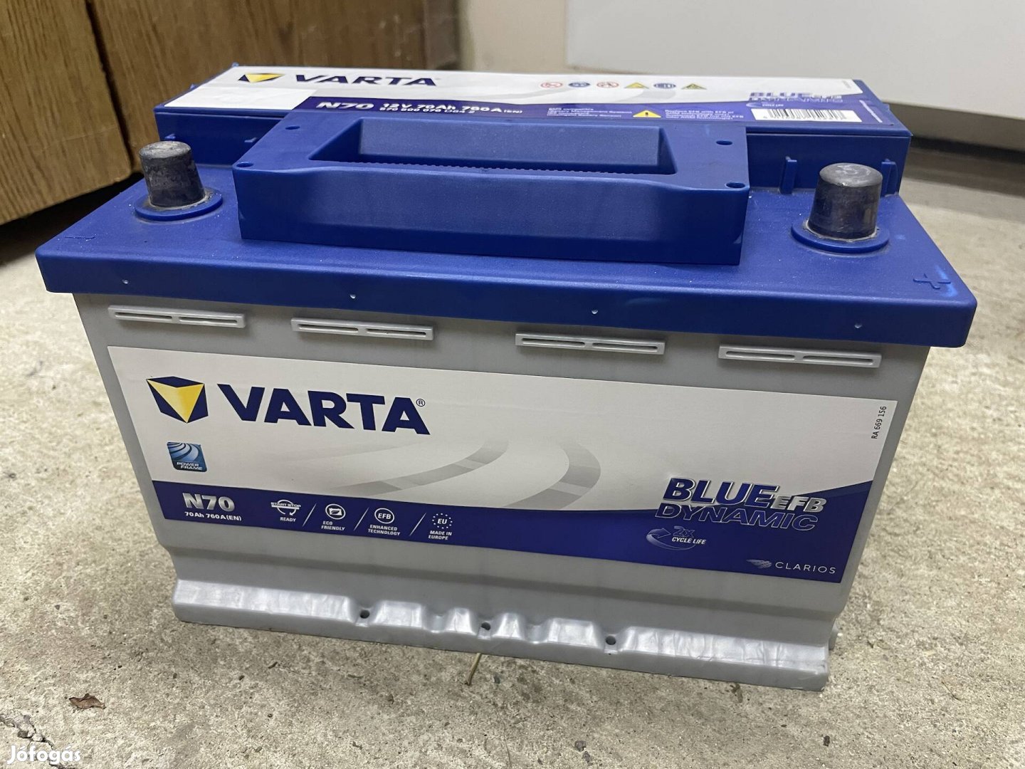 Varta Blue Dynamic EFB akku akkumulátor 70Ah 760A másfél éves